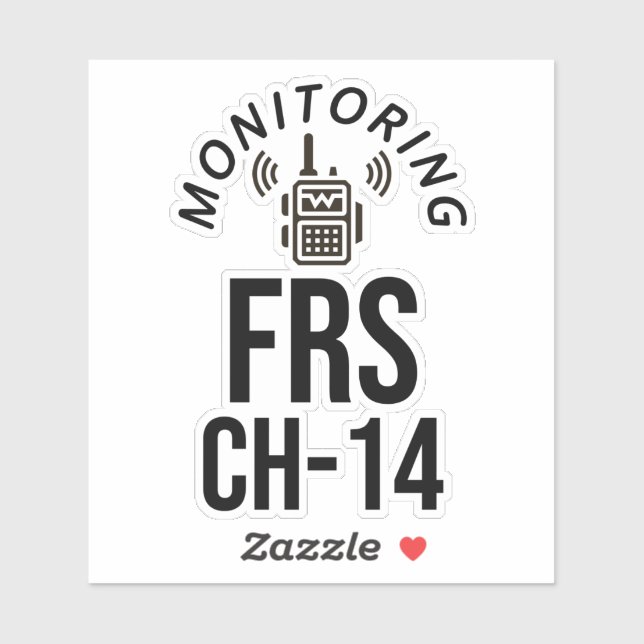 Monitor FRS-Kanal 14 Aufkleber (Blatt)