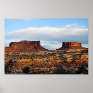 Monitor und Merrimac Mesas, Utah Poster