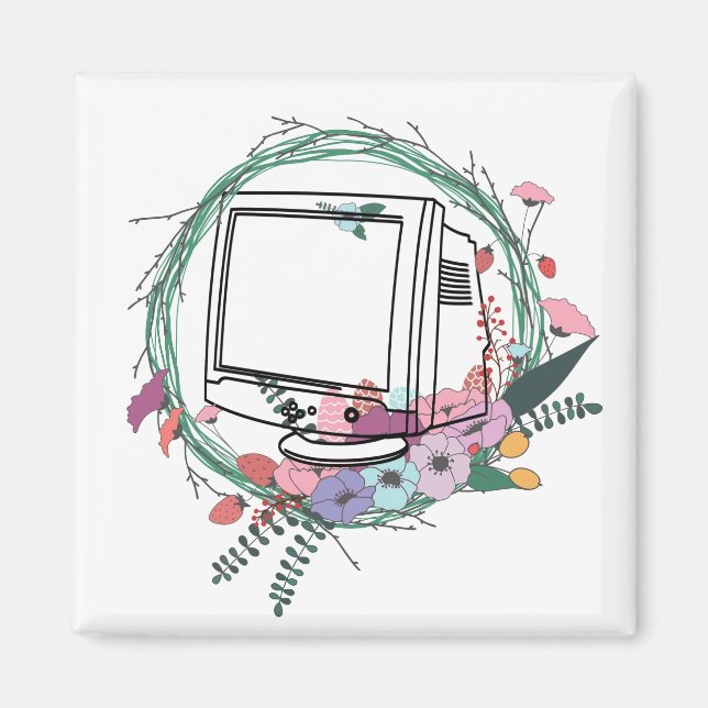 Monitore und Kranz Magnet (Vorne)