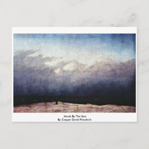Monk am Meer von Caspar David Friedrich Postkarte