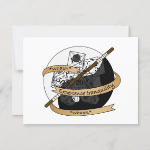 Monk Dice Design Postkarte