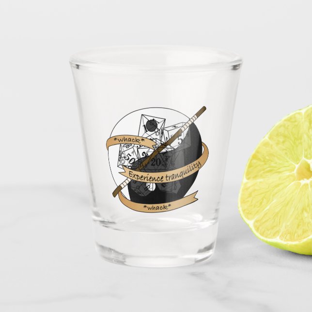 Monk Dice Design Schnapsglas (Vorderseite)