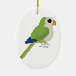 Monk Parakeet Keramikornament