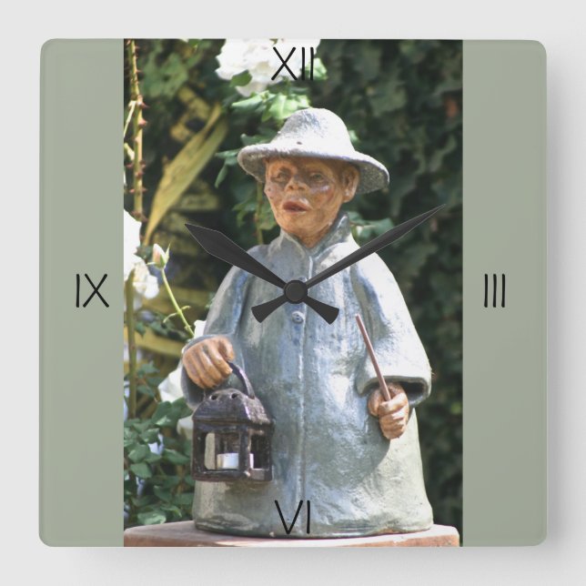 Monk Statue Horloge (Recto)