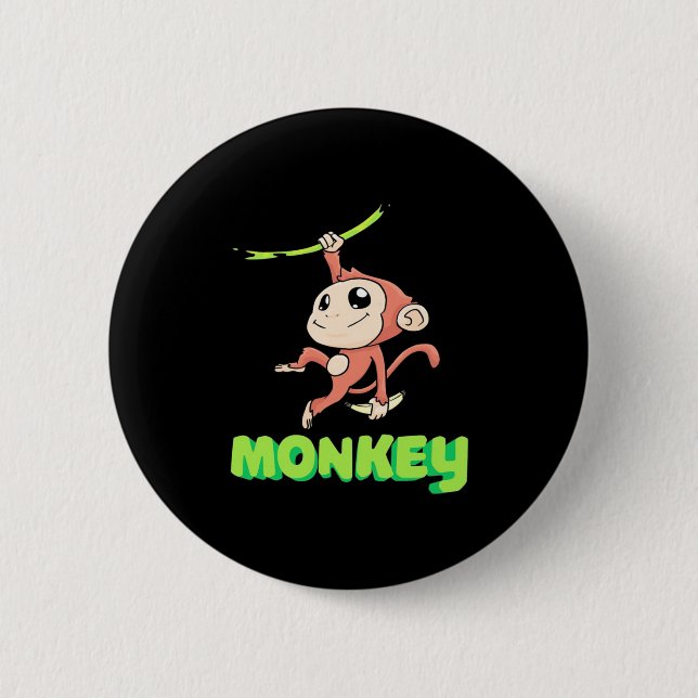 Monkey Banana Button (Vorderseite)