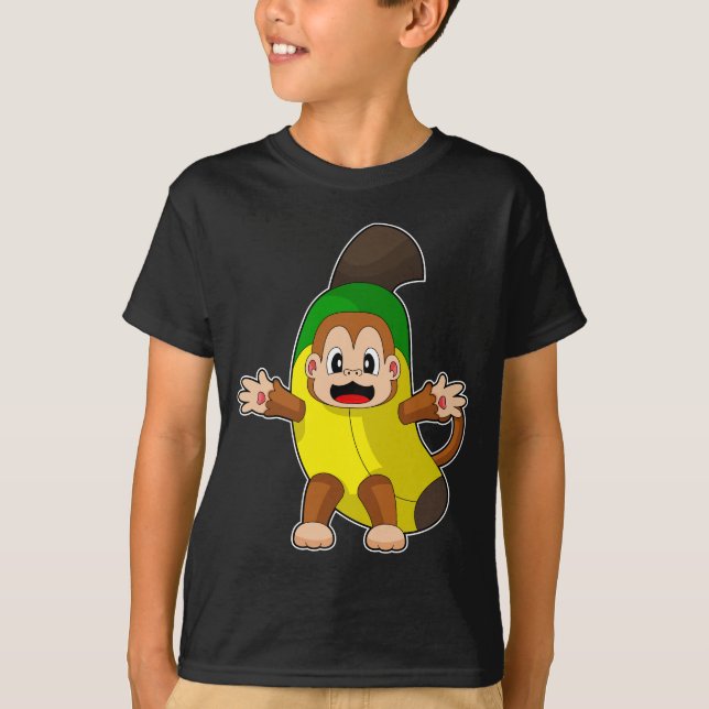 Monkey Banana Costume T-Shirt (Vorderseite)