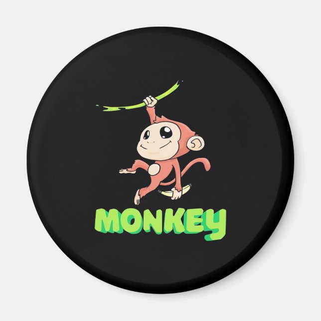 Monkey Banana Magnet (Vorne)