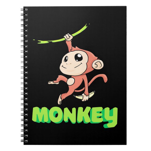 Monkey Banana Notizblock (Vorderseite)