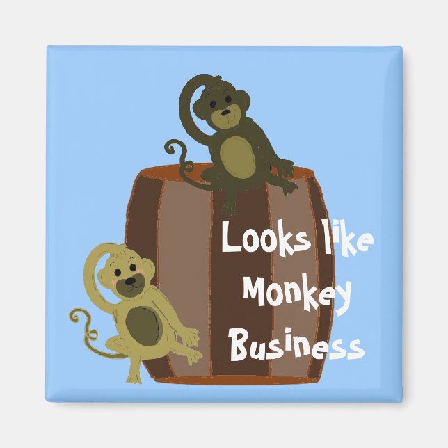 Monkey Barrel Business Magnet (Vorne)