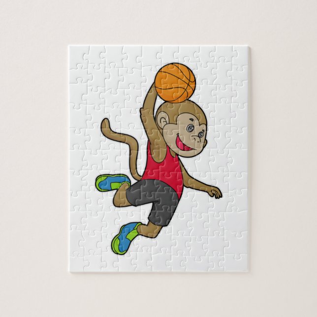 Monkey Basketball-Spieler Basketball (Vertikal)