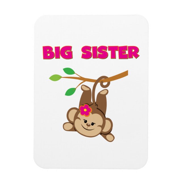 Monkey Big Sister Magnet (Vertikal)