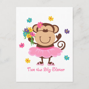 Monkey Big Sister Postkarte