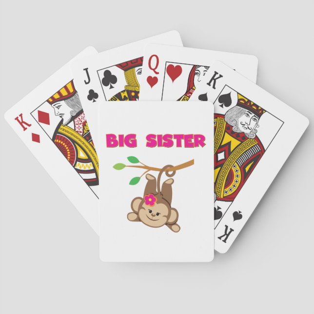 Monkey Big Sister Spielkarten (Rückseite)