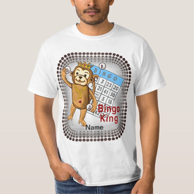 Monkey Bingo King T - Shirt (Vorderseite)