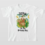Monkey Birthday Shirt Sister Monkey Birthday<br><div class="desc">Feiern Sie Geburtstag mit diesem besonderen T - Shirt,  personalisiertes Design</div>