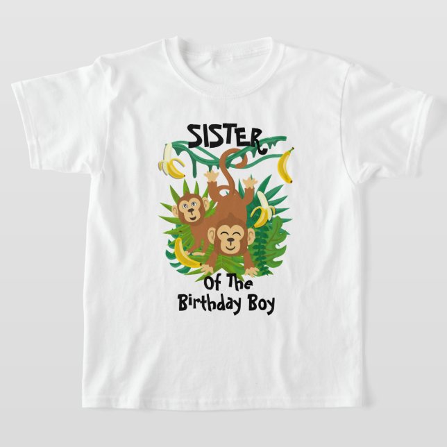 Monkey Birthday Shirt Sister Monkey Birthday (Ablage )