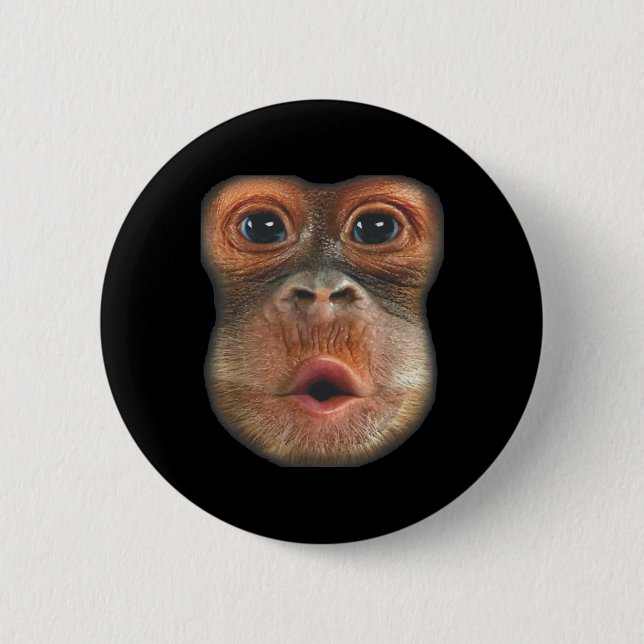 Monkey Blowing Stomach Face  Button (Vorderseite)