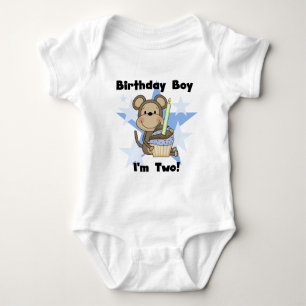 Monkey Boy 2nd Birthday Tshirts et cadeaux