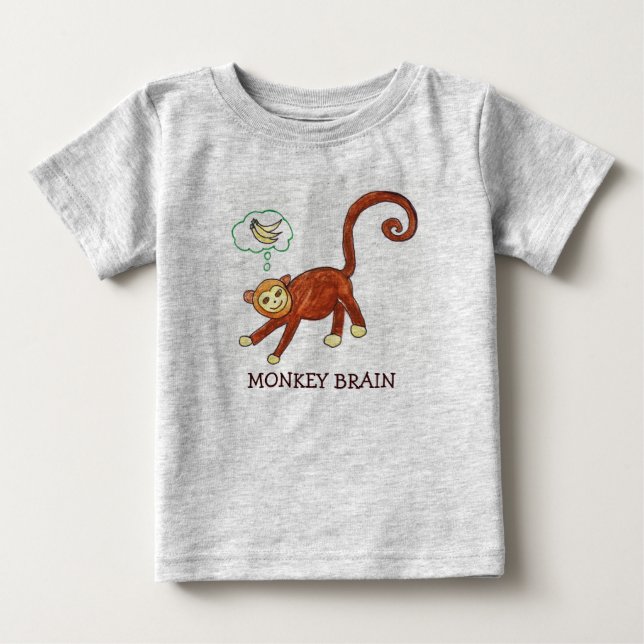 MONKEY BRAIN BABY T-SHIRT (Vorderseite)
