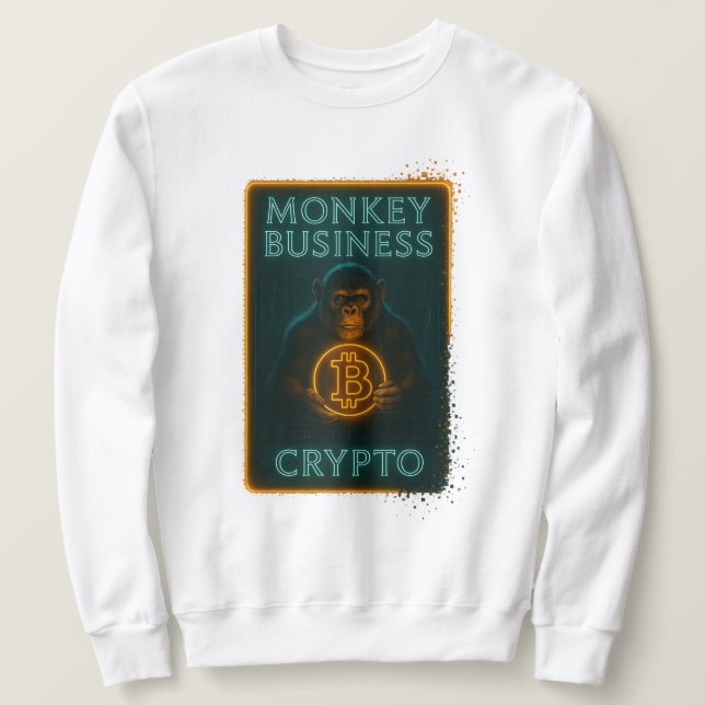 Monkey Business Crypto Shirt – Bitcoin (Design vorne)