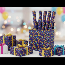 Monkey Business Pattern Geschenkpapier