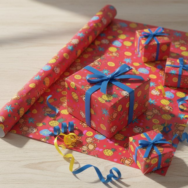 Monkey Business Pattern Geschenkpapier (Von Creator hochgeladen)