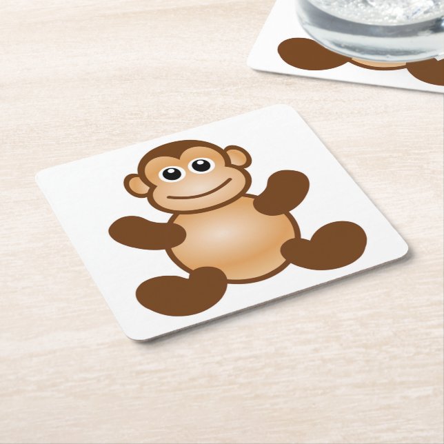 MONKEY BUSINESS RECHTECKIGER PAPPUNTERSETZER (angewinkelt)