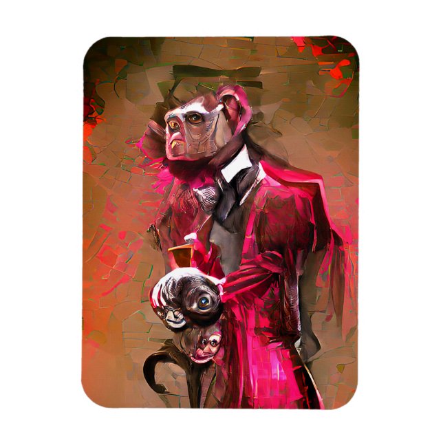 Monkey Butler Magnet (Vertikal)