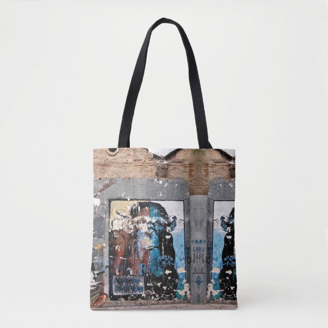 Monkey Custom All-Over-Print Tote Bag Tasche (Vorderseite)
