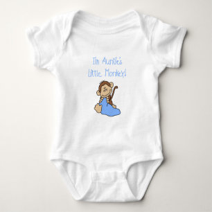 Monkey de tante - T-shirts et cadeaux bleus