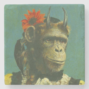 Monkey Demon Marble Untersetzer