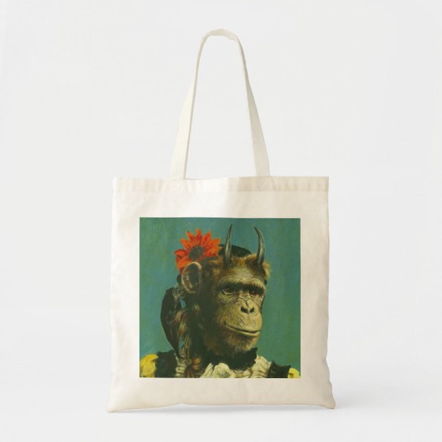 Monkey Demon Tote Bag Tragetasche (Vorne)