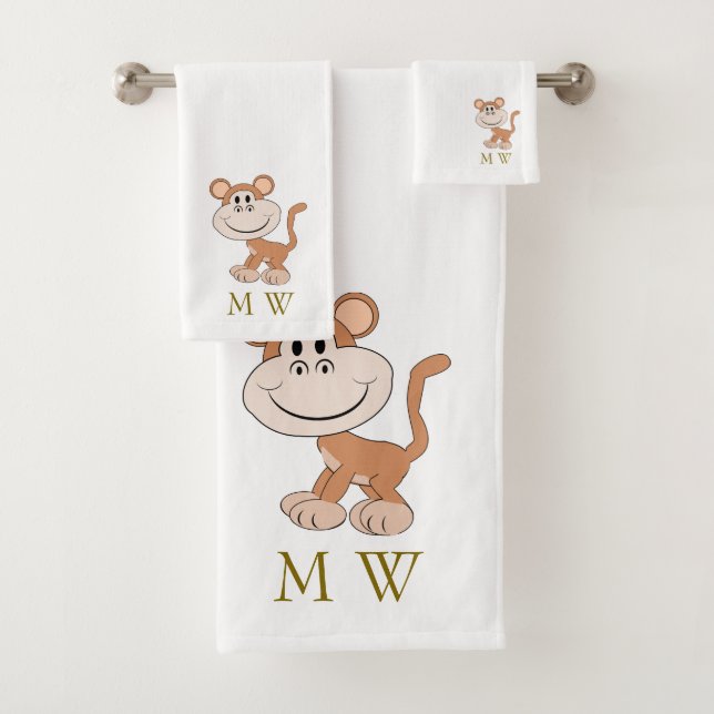 Monkey Design Monogrammed (En situation)