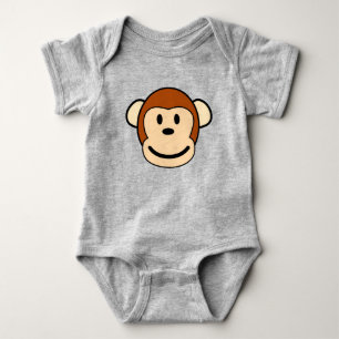 Monkey Face Baby One-Piece T - Shirt