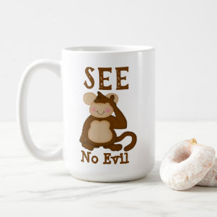Monkey Funny See No Evil Kaffeetasse