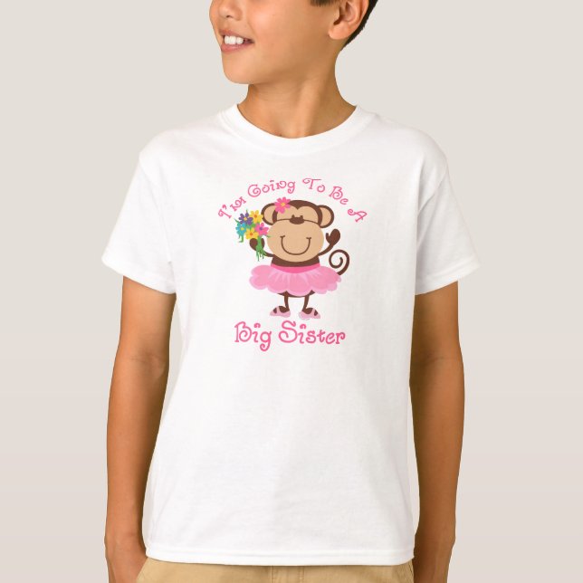Monkey Future Big Sister T-Shirt (Vorderseite)