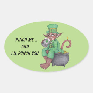Monkey Gnome Leprechaun Stickers