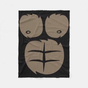 Monkey Gorilla Kostüm T-Shirt Tier Bauch Extravaga Fleecedecke