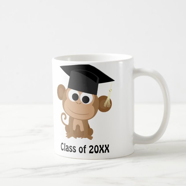 Monkey Graduate 20XX Kaffeetasse (Rechts)