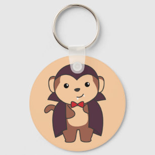 Monkey Halloween Niedlich Devil Kids Vampir Kostüm Schlüsselanhänger
