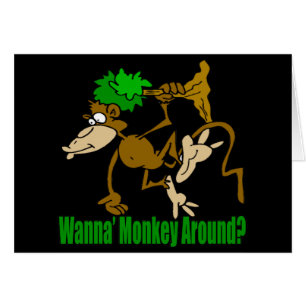 Monkey herum lustige T - Shirt-Geschenke