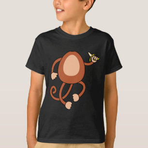 Monkey Holding Banana Kostüm Spaß leicht Halloween T-Shirt