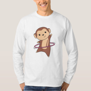 Monkey Hullern Funny Dancing Sport Huller Reifen T-Shirt