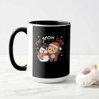 Monkey I Love You Snow Much Snowman Pun Tasse