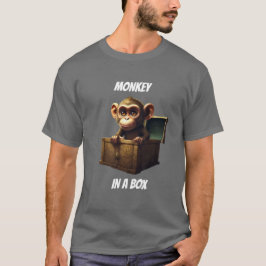 MONKEY IN EINEM FELD T-SHIRT