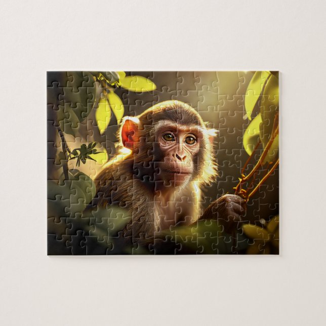 Monkey Jigsaw Puzzle - Jungle (Horizontal)