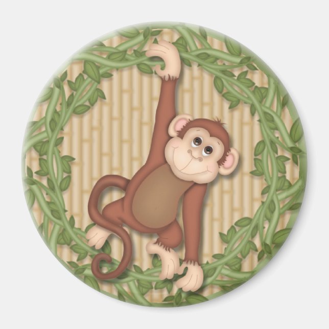 Monkey Jungle Magnet Locker Magnet File Cabinet (Vorne)