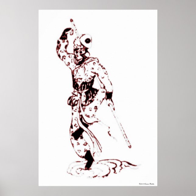 Monkey King Print Poster (Vorne)
