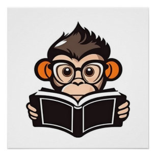 Monkey lesen poster
