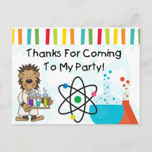 Monkey Mad Scientist - Wissenschaft - Geburtstag V Postkarte